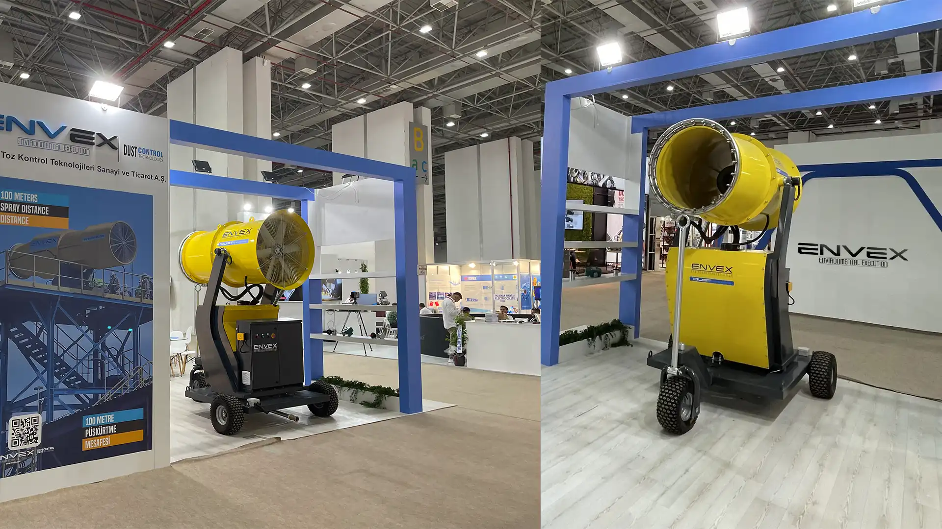 DSC Mobile Side view of a dust control truck with an integrated water tanker.